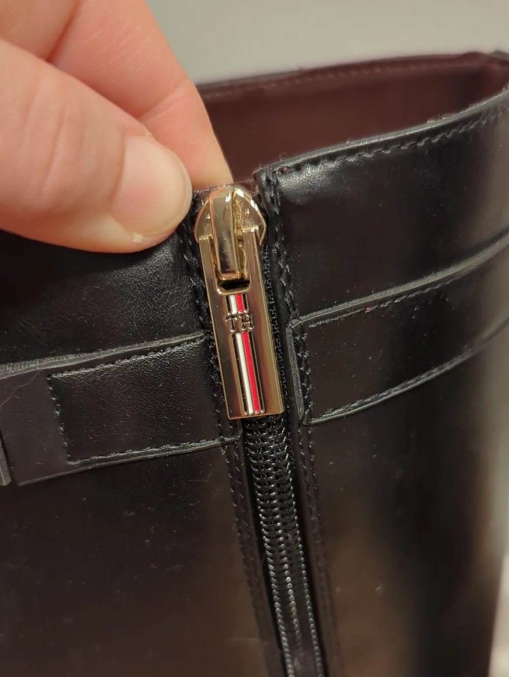 Tommy Hilfiger Iviann High Shaft Riding Boots Black